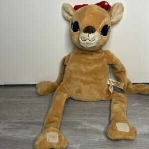 Dan Dee collectors choice Rudolph the red nosed reindeer Velcro huggable plush